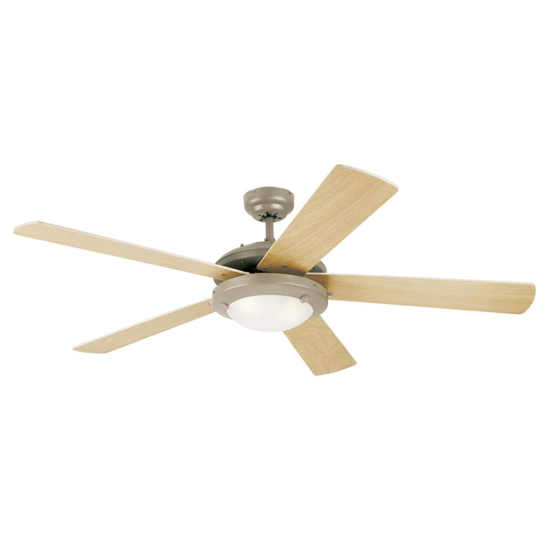 Westinghouse 7234100 Comet Indoor Ceiling Fan with Light Brushed Pewter