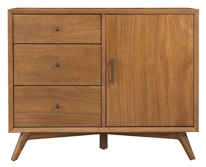 Alpine Furniture Flynn Mid Century Accent Cabinet 40" W x 19" D x 32" H Acorn - Diamond Home USA