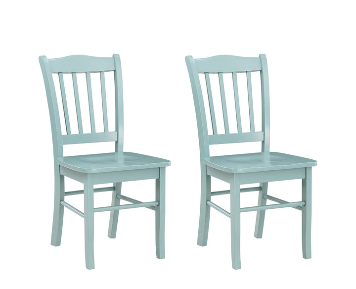 Boraam Colorado Shaker Dining Chairs Set of 2-Walnut 17" L x 21" W x 36" H Aspen