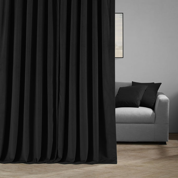 HPD Half Price Drapes Signature Velvet Thermal Blackout Curtains for Living Room