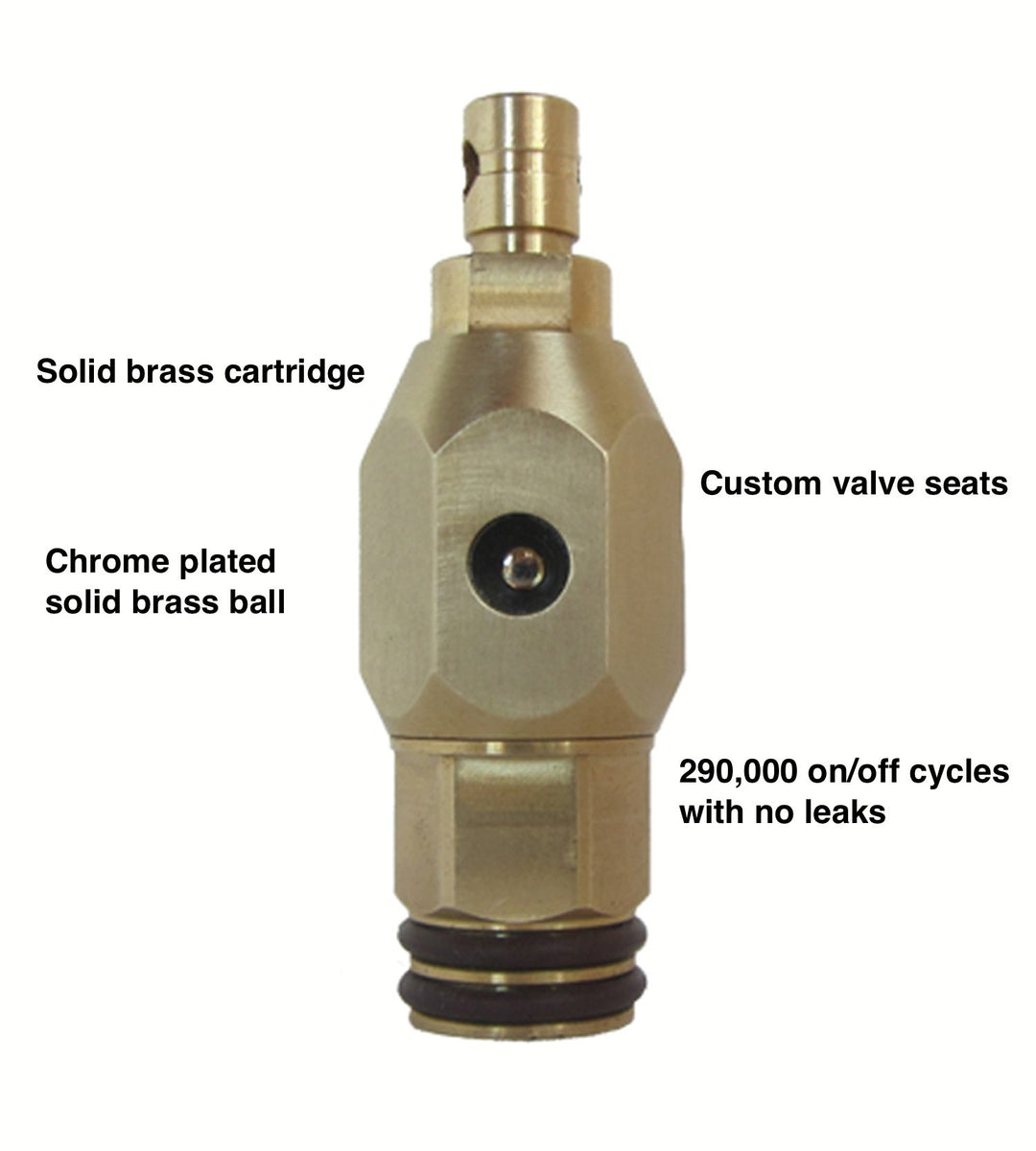 ¼-Turn Ball Valve Frost Proof Sillcock; 14" Wall Thickness; 3/4" m.p.t. x ½" - Diamond Home USA