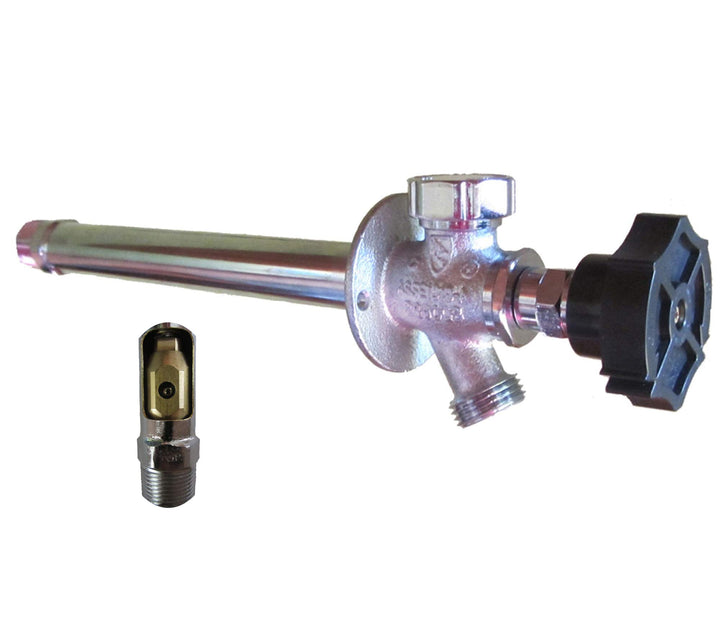 ¼-Turn Ball Valve Frost Proof Sillcock; 14" Wall Thickness; 3/4" m.p.t. x ½"