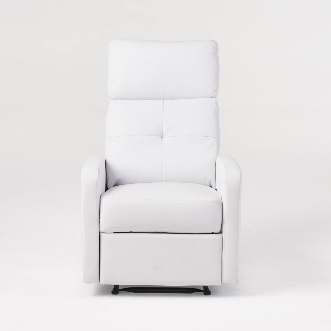 Christopher Knight Home Samedi PU Recliner White 26.25D x 37.25W x 40H in