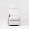 Christopher Knight Home Samedi PU Recliner White 26.25D x 37.25W x 40H in