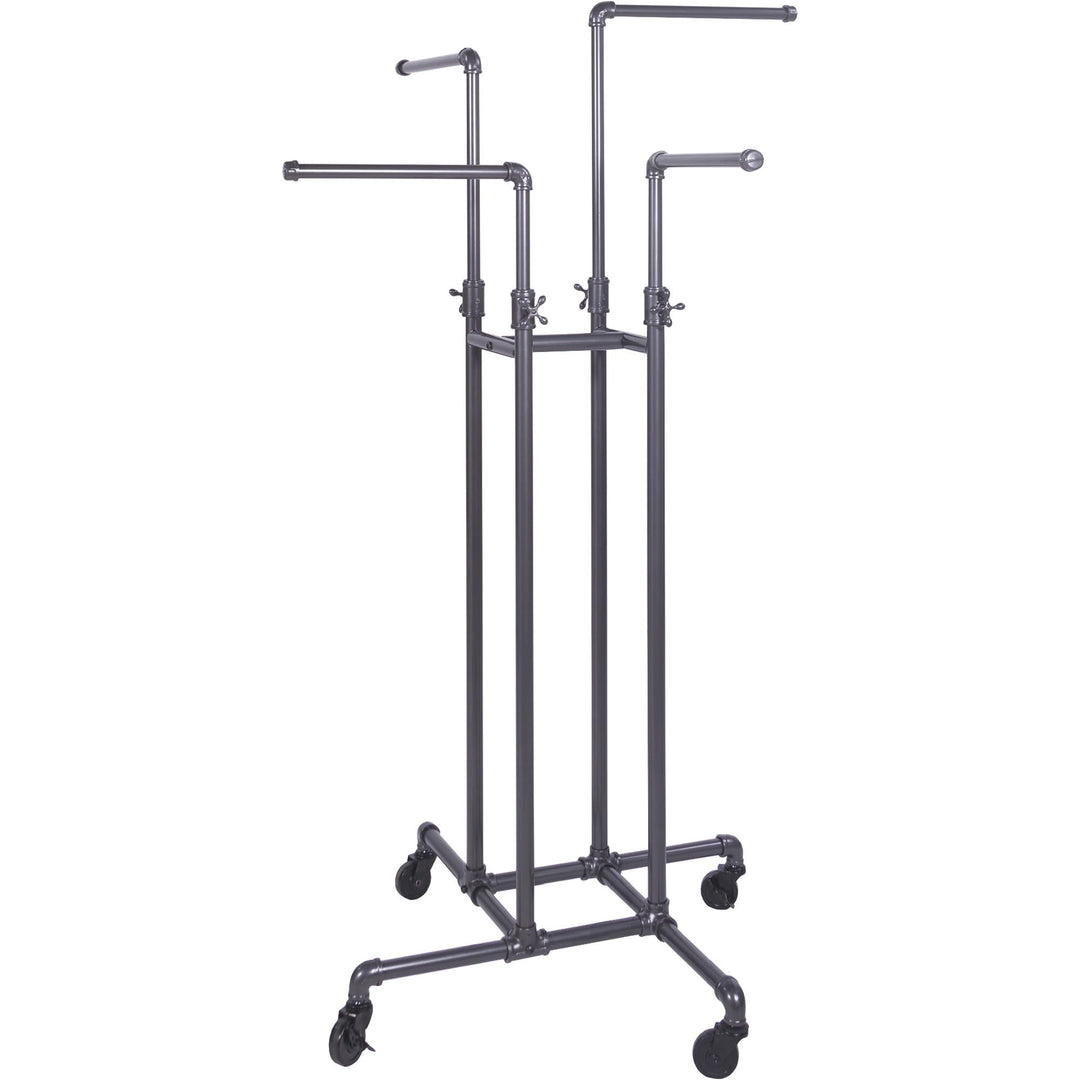 Clothing Rack Econoco - Heavy Duty line Adjustable 4 Way Rack Plumbing