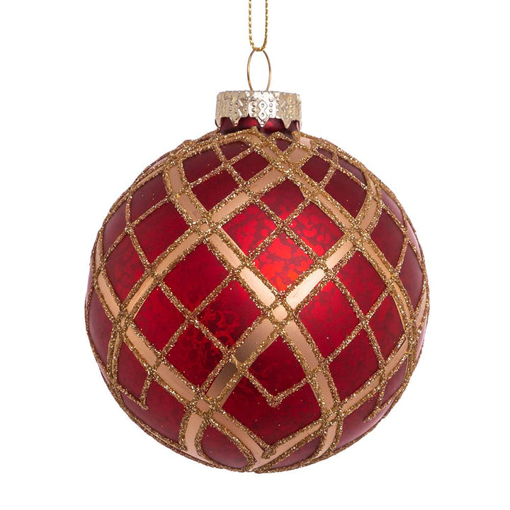 Kurt S. Adler GG0977 Ornament Set Red Gold