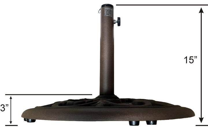 TropiShade 30-Pound Bronze Powder-Coated Cast Iron Umbrella Stand