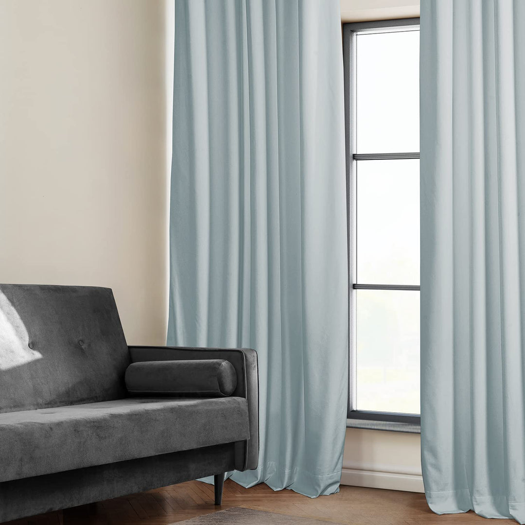 Exclusive Fabrics Plush Velvet Room Darkening Curtain (1 Panel)