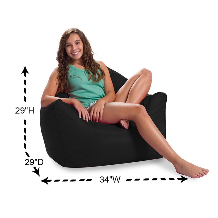 Posh Creations Bean Bag Structured Seat for Toddlers and Kids Comfy