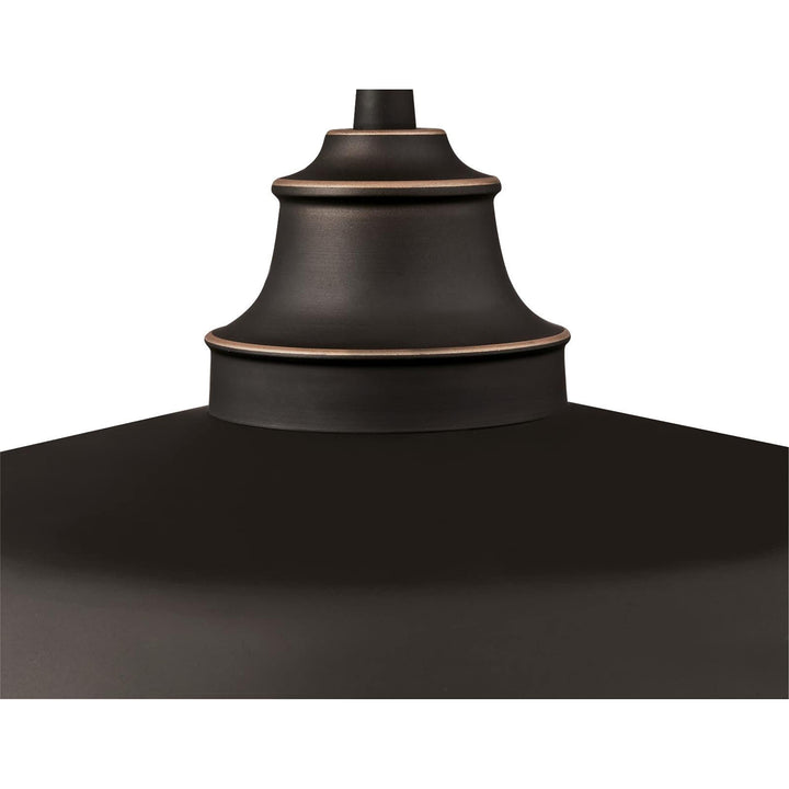 Iron Hill One-Light Indoor Pulley Oil Rubbed Bronze Finish with Highlights