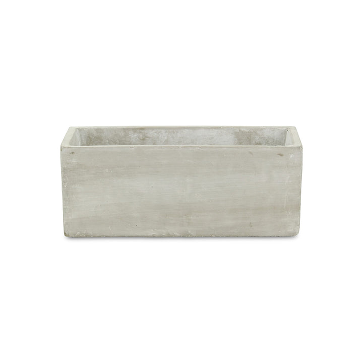 Urbanstone Gray Cement Rectangular Planter Grey Modern Contemporary Handmade