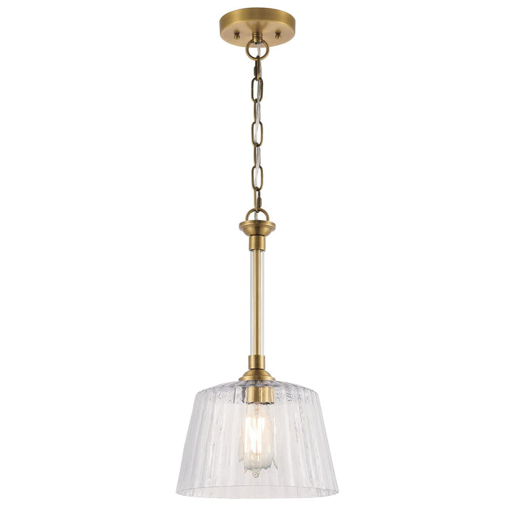 Westinghouse 6130200 Aggie Transitional One Light Indoor Pendant Brushed Brass