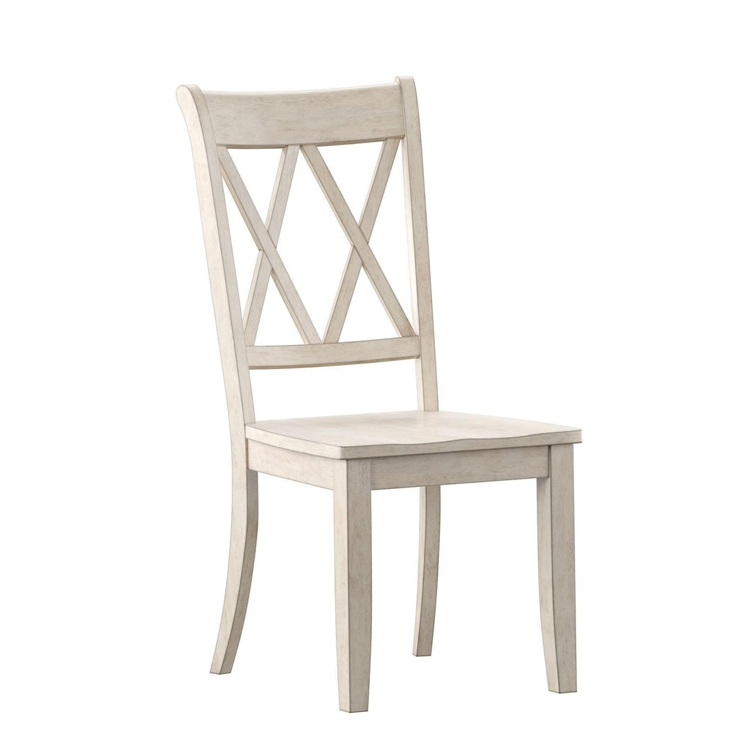 Inspire Q Eleanor X Back Wood Dining Chair (Set of 2) by Classic Dining Chairs Antique White