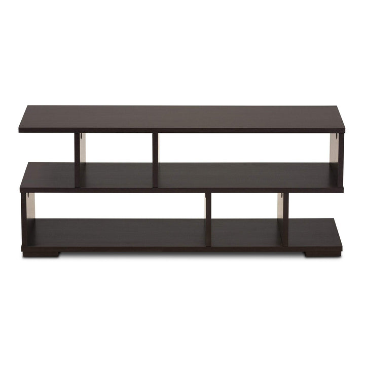 Tv Stand Brown Modern Contemporary Wood Espresso Finish