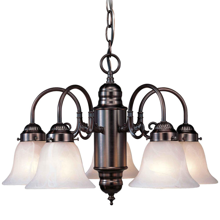 Volume Lighting V4325-79 Chandelier 23" x 23" x 14" Antique Bronze Finish