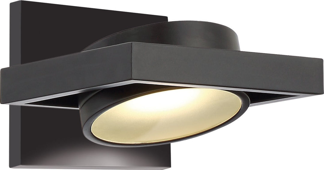 Nuvo 62/993 One Light Vanity Pack of 1 Black Finish