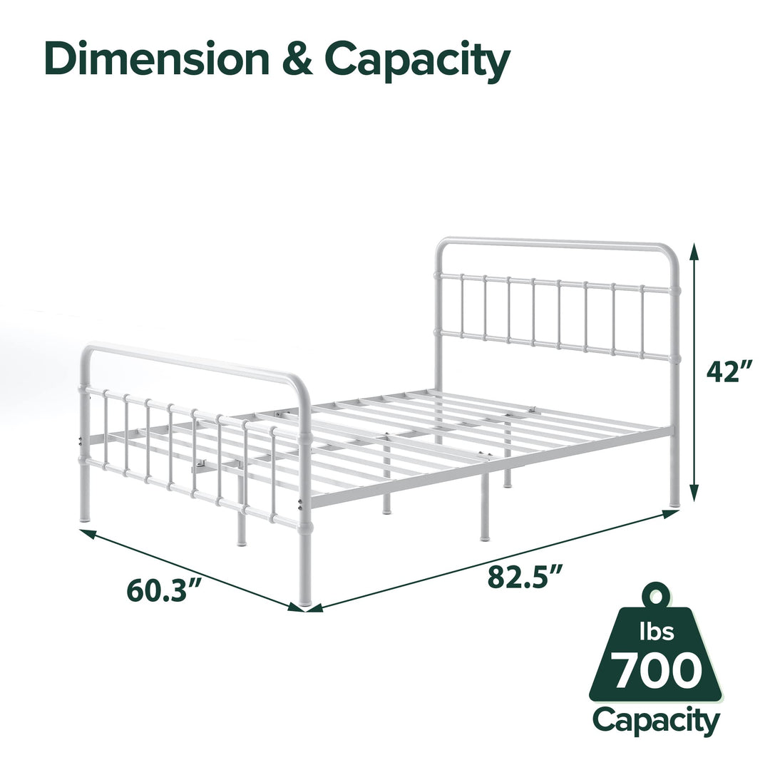 ZINUS Florence Metal Platform Bed Frame Mattress Foundation No Box Spring Needed -