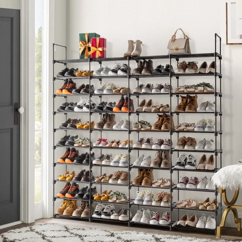 10-Tier Shoe Rack-Tiered Storage for Sneakers Heels Flats Accessories and - Diamond Home USA