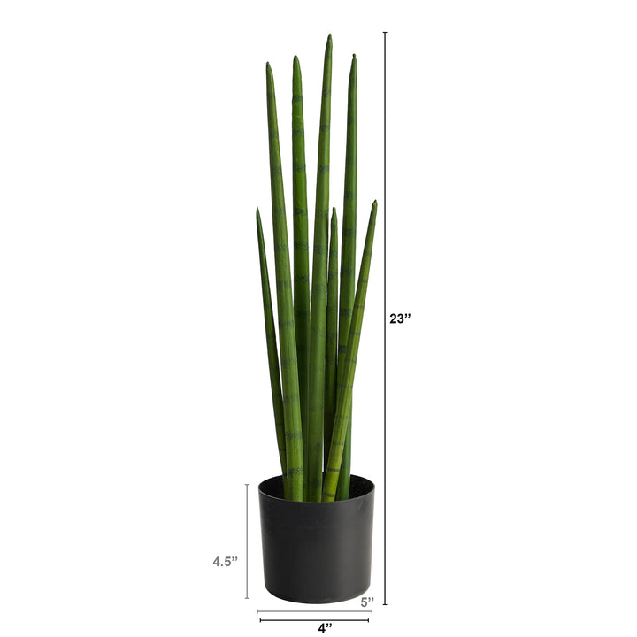 Nearly Natural 23in. Sansevieria Snake Artificial Plant