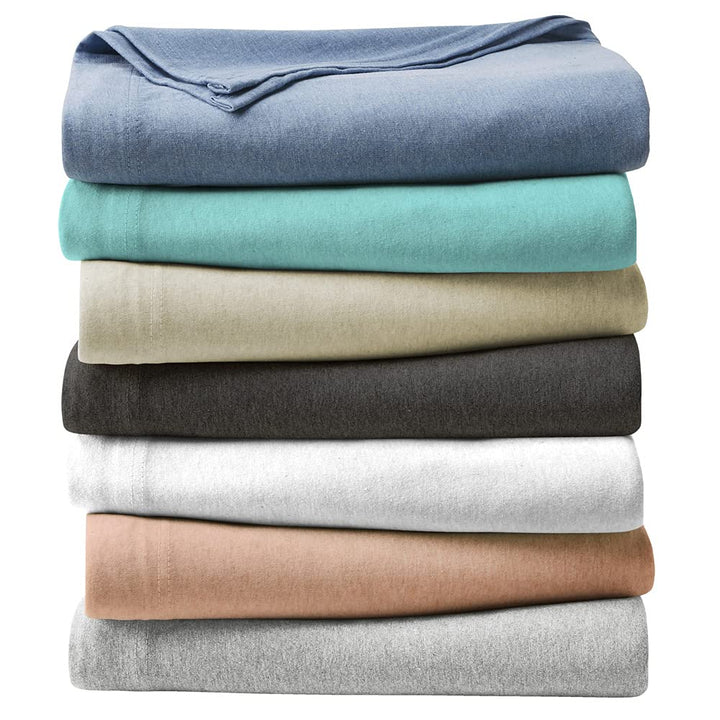 ROYALE LINENS Soft Tees Luxury Cotton Modal Jersey Knit Sheet Set Dark