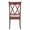 Inspire Q Eleanor X Back Wood Dining Chair (Set of 2) by Classic Side Chairs Berry Red