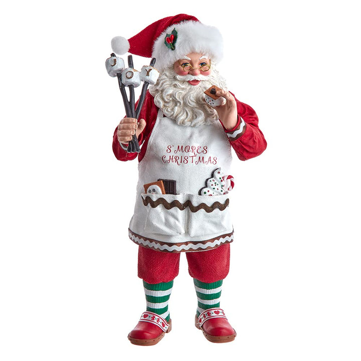 Kurt Adler 10.5-Inch Fabriché S'Mores Santa