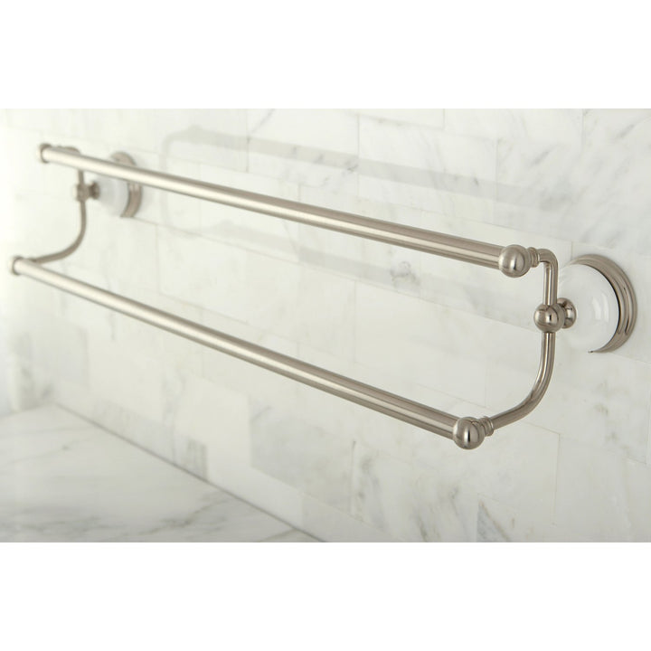 Kingston Brass BA1113SN Victorian Dual Towel-Bar 24-Inch Brushed Nickel