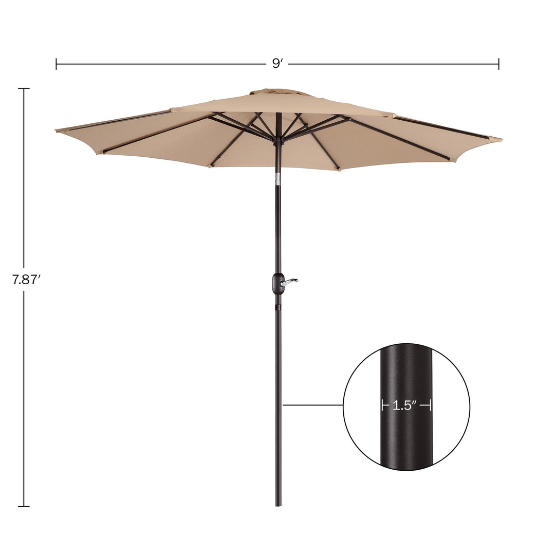 Villacera 9-Foot Outdoor Patio Umbrella Beige