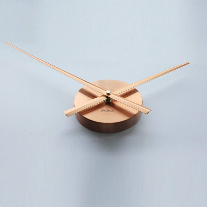 Minimal Wall Clock Copper Simple Home Art Brown Modern Contemporary Round