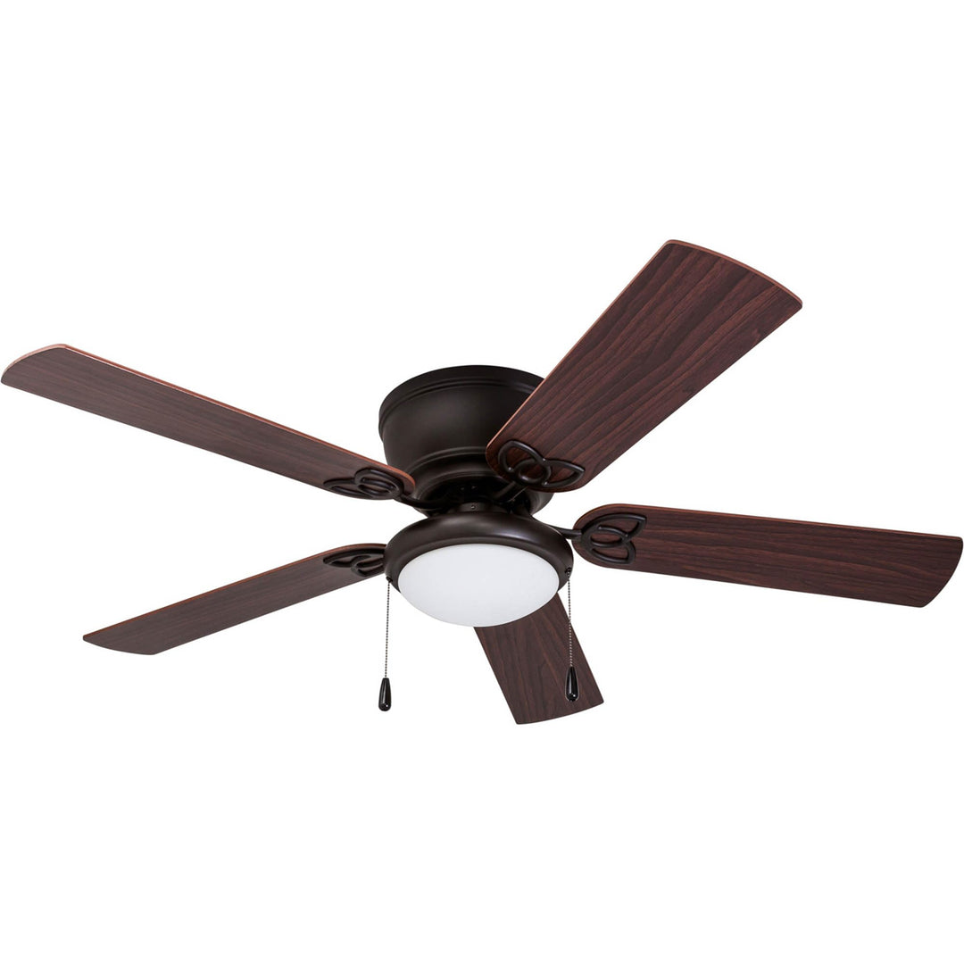 Prominence Home Benton 52 Inch Traditional Flush Mount Indoor LED Ceiling Fan Bronze