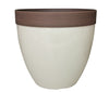 Southern Patio Hornsby Resin Outdoor Planter with Drainage Hole and Plug Beige