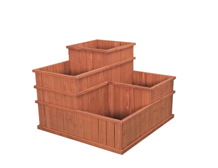 Leisure Season MLP3232 Medium Brown-1 Piece-Indoor and Outdoor Plant Box for