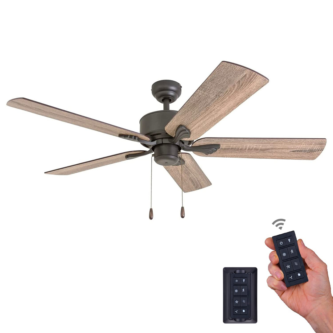 Prominence Home Glencrest 52 Inch Farmhouse Ceiling Fan with No Light Remote