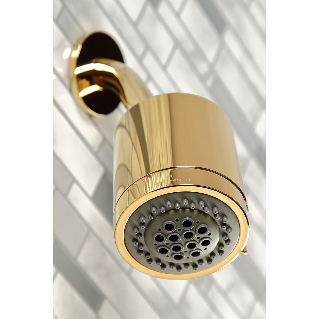 Kingston Brass KBX8132NDL NuvoFusion Tub and Shower Faucet Polished Brass