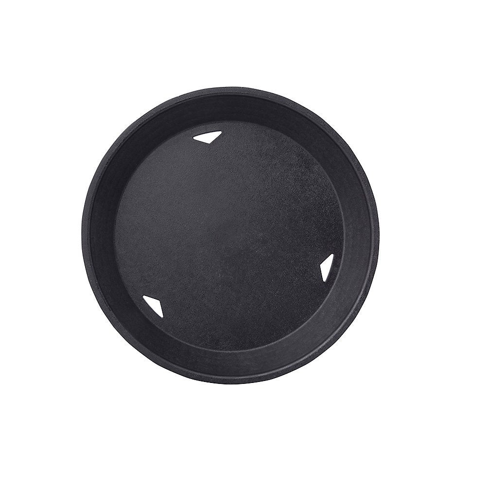 TableCraft 137512BK Black 12" Round Diner Platter - 12 / CS