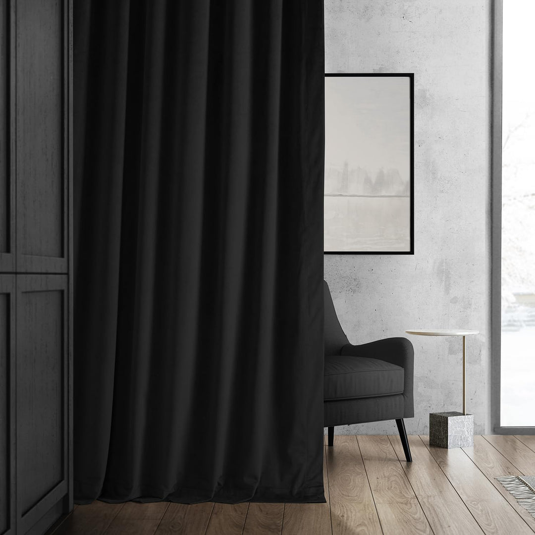 HPD Half Price Drapes Signature Velvet Thermal Blackout Curtains for Living Room