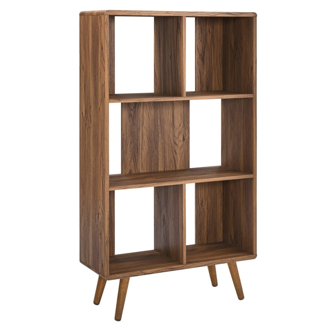 Modway EEI-5743-WAL Transmit 31" Wood Bookcase Walnut