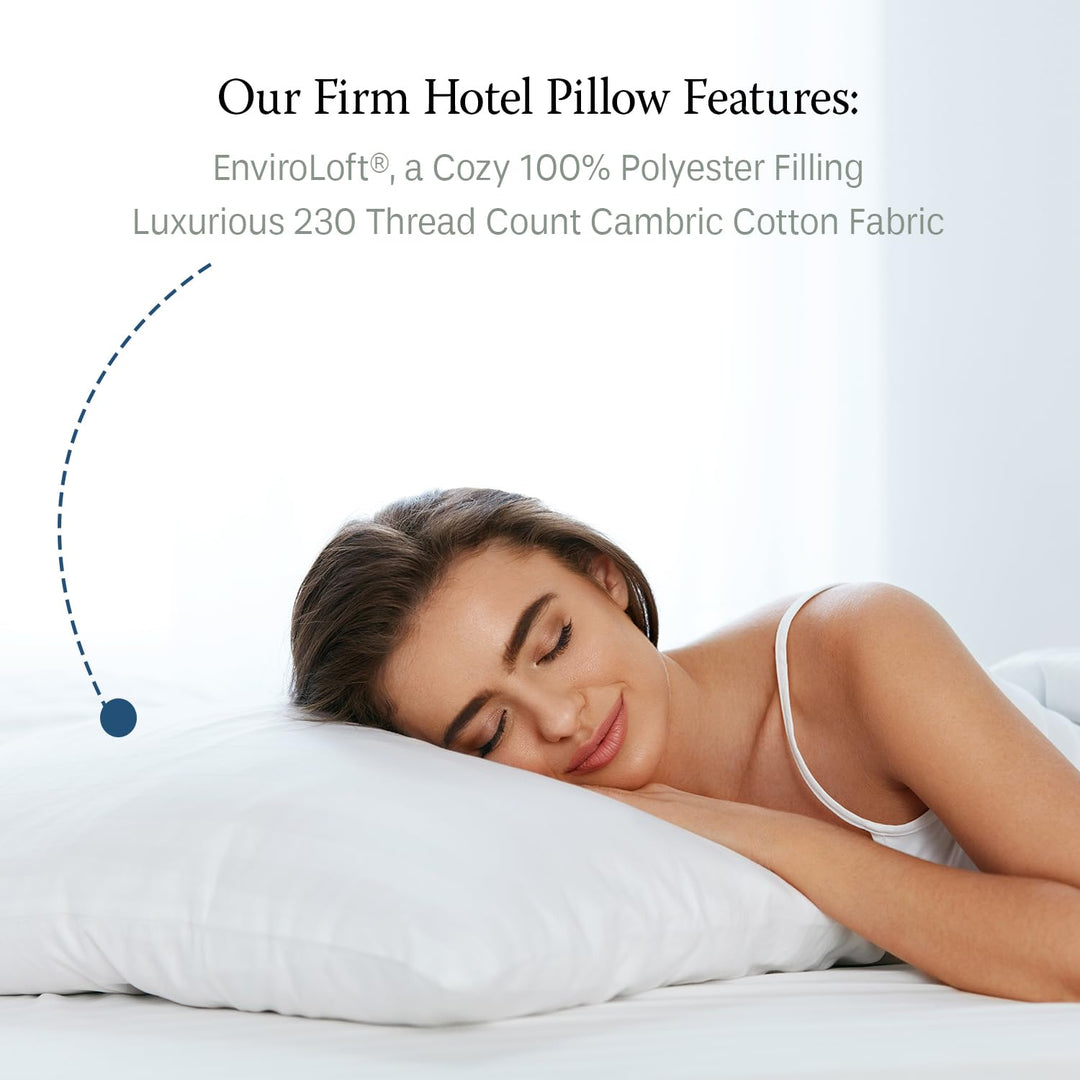 Hypoallergenic Medium Density EnviroLoft Down Alternative Pillow - White