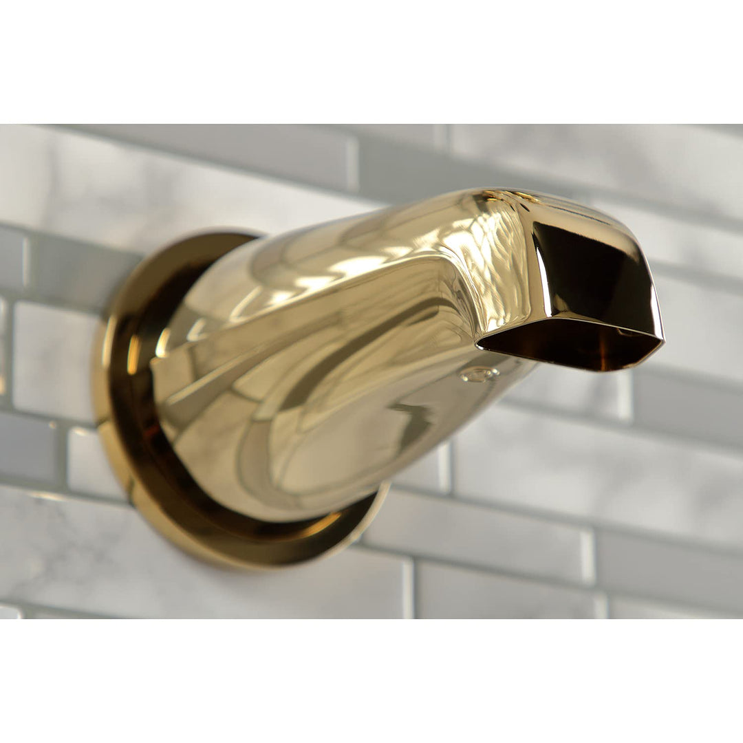 Kingston Brass KBX8132NDL NuvoFusion Tub and Shower Faucet Polished Brass