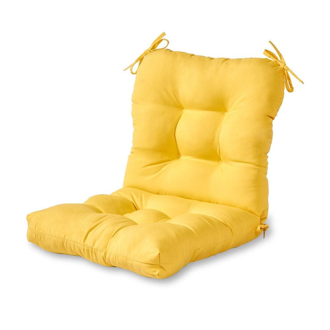 Driftwood Outdoor Yellow Seat/Back Chair Cushion Solid Modern Contemporary