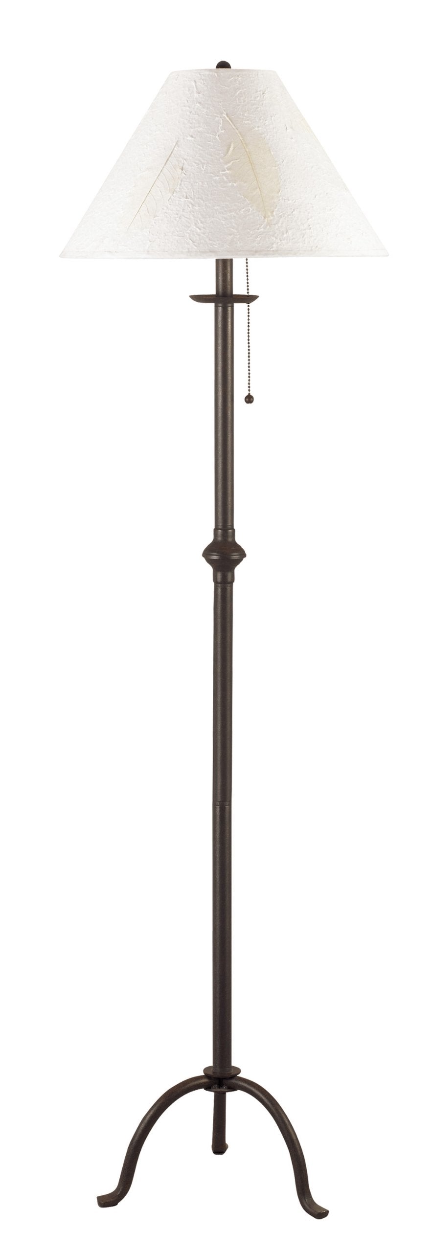 Cal Lighting BO-903FL Iron Floor Lamp with Pull Chain Matte Black