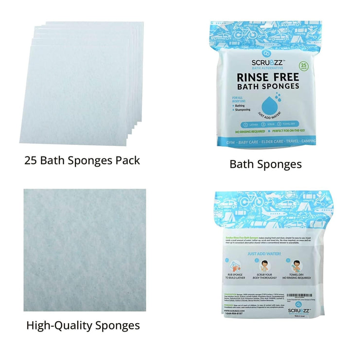 Bath Sponges Regular Keep Your Bathroom Clean Free from Blue Casual Polyester