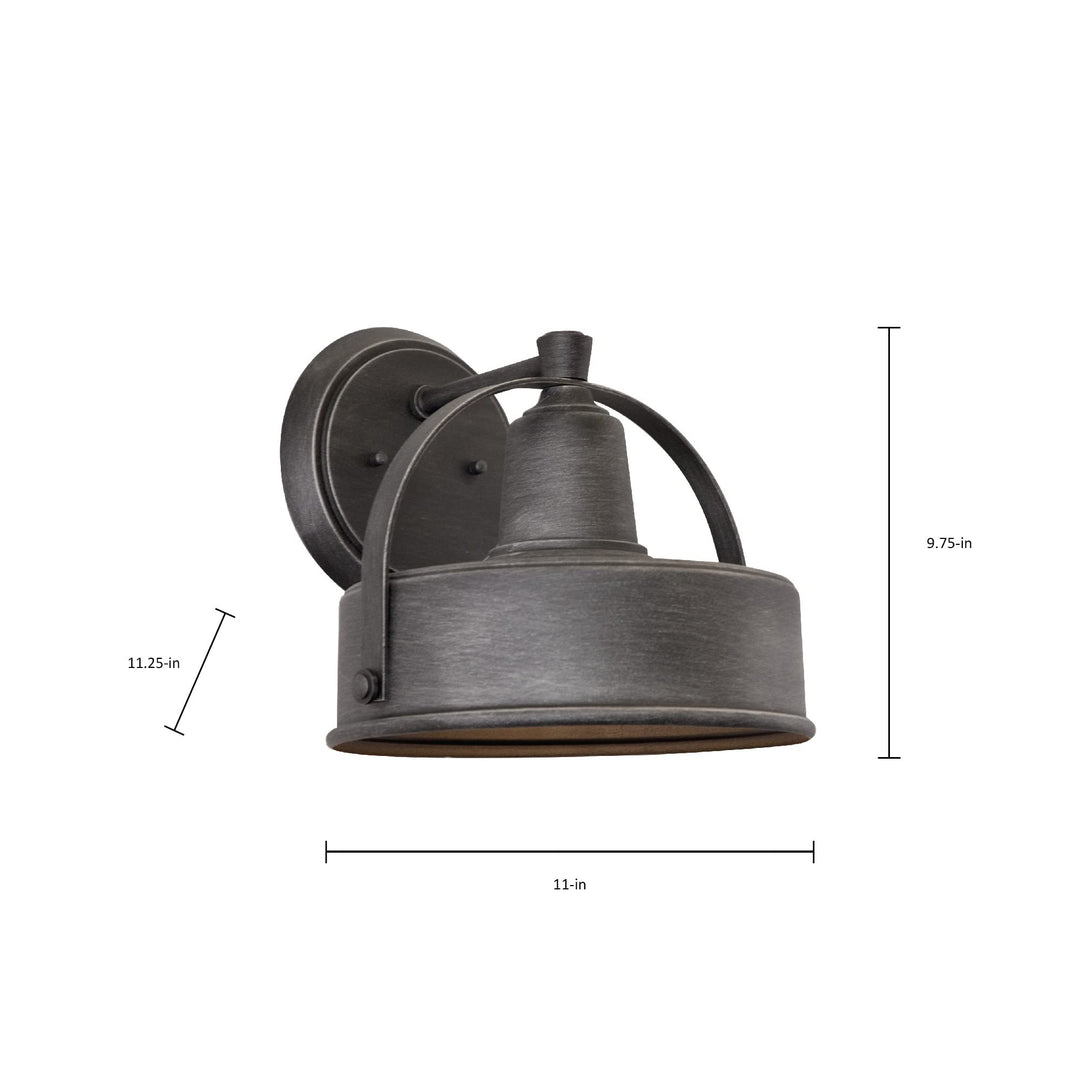 Designers Fountain 33141-WP Portland-DS Outdoor Wall Lantern Sconce Weathered