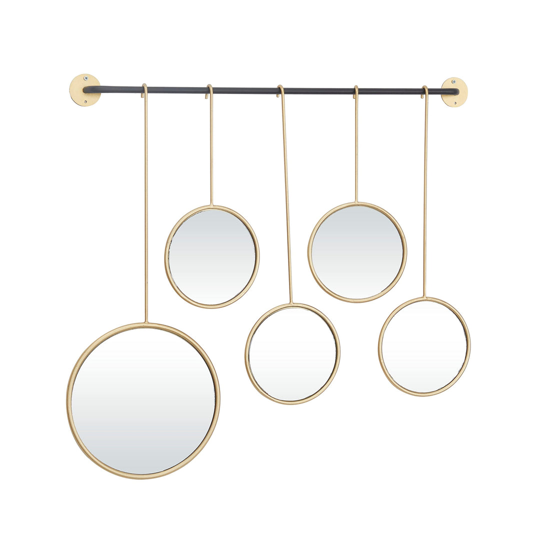 Gold Metal Contemporary Wall Mirror 25 X 2 Modern