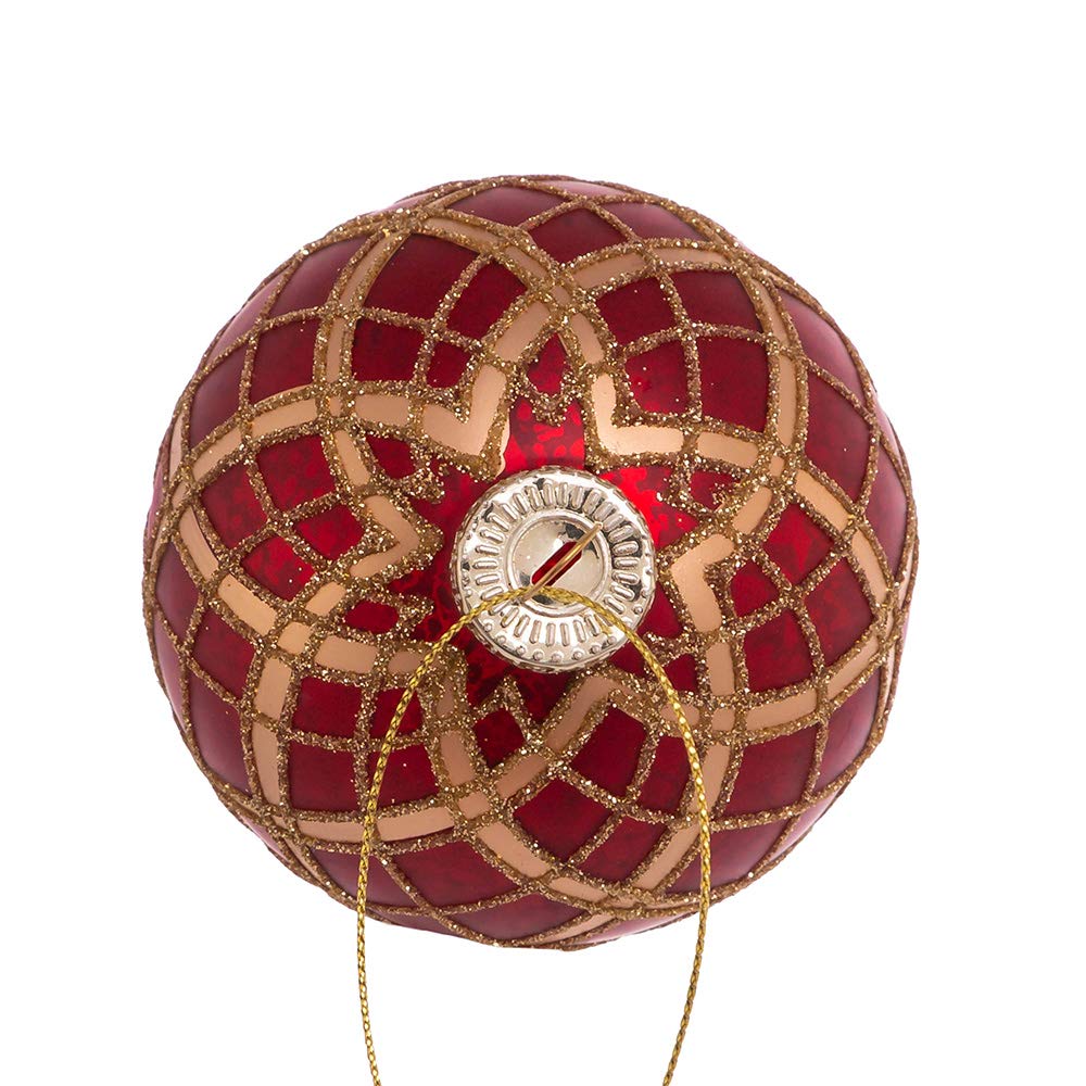 Kurt S. Adler GG0977 Ornament Set Red Gold