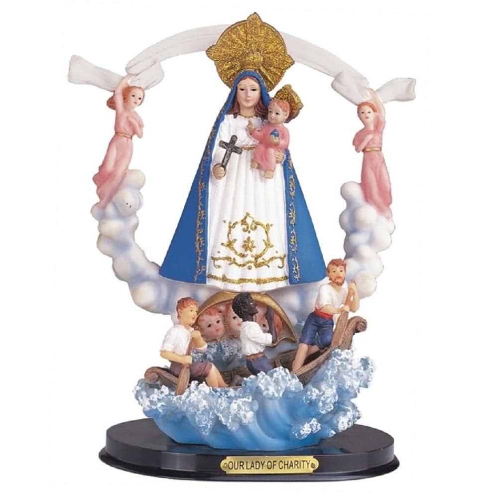 12" h Our Lady of Charity Statue El Holy Figurine Religious Decoration Multi