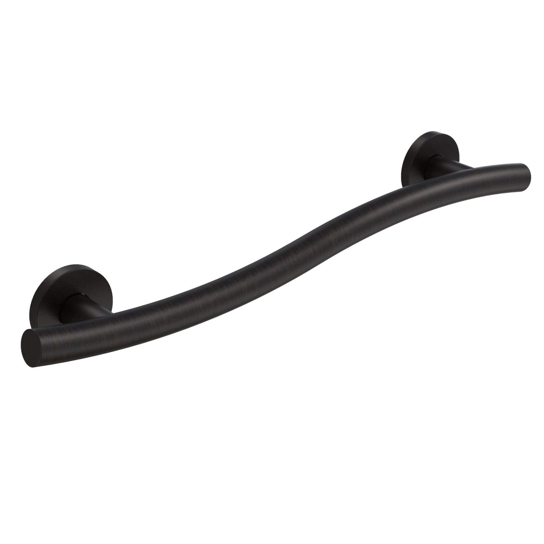 Wave Designer Grab Bar Oil Rubbed BronzeÃ‚ 24 Inch Metal Bronze Finish