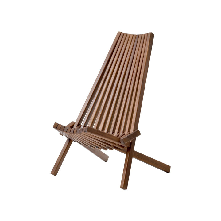 Outdoor Folding Wooden Tamarack Chair Natural Solid Farmhouse Wood