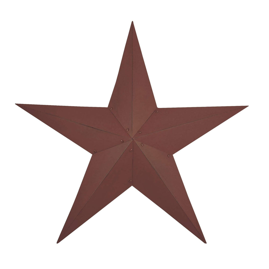 Barn Star Burgundy 36" Red Farmhouse Metal Metallic Finish