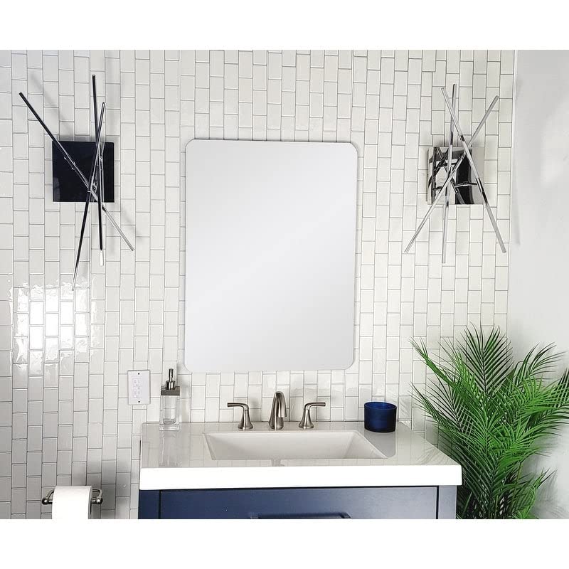 Barnard 19 in. W X 27 H Rectangular Frameless Bathroom Vanity Mirror 19" w 27" h